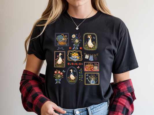 Vintage Cottagecore Goose Graphic T-Shirt
