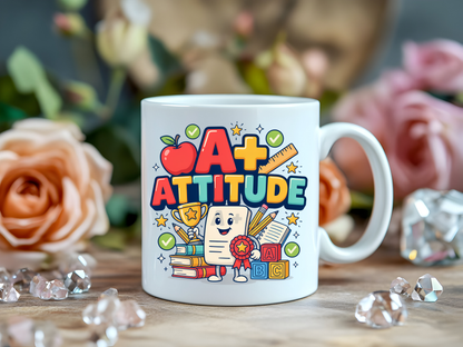 A+ Attitude Teacher PNG | Premium Back to School Digital Download