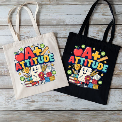 A+ Attitude Teacher PNG | Premium Back to School Digital Download