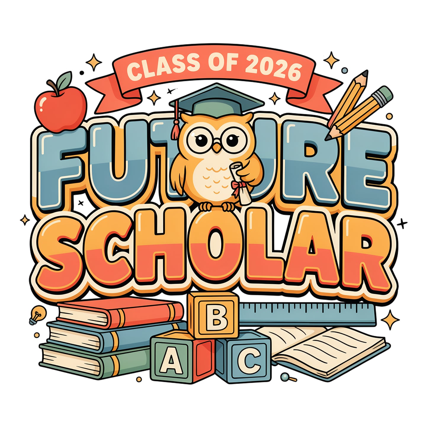 Future Scholar PNG | Class of 2026 Back To School Design